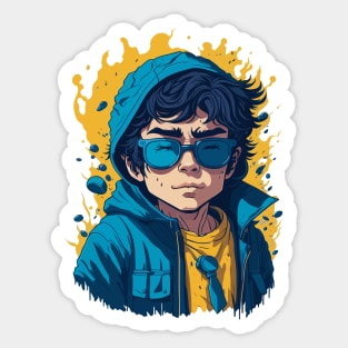 smart boy Sticker